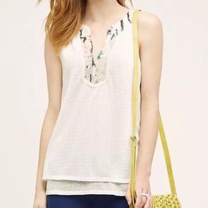 Anthropologie Tiny Casia Sequin Swing Tank MP